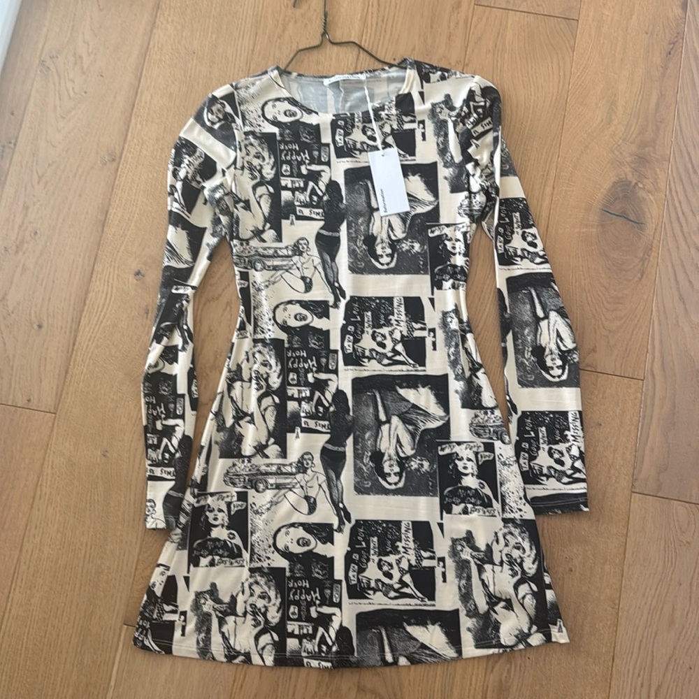 NWT Reformation long-sleeve jersey dress XS